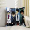 3D D-Detektiv Conan Anime Kissenbezug Auto Überwurfskissenbezug für Sofa Auto Weihnachtsgeschenk 40x40cm 45x45cm
