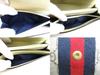 Authentic GUCCI GG Ophidia White Leather Web Strip Continental Wallet #b142  Open box