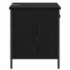 Nightstand Black Oak Effect 40 X 42 X 50 Cm Wood Based Panel