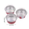 10Pcs Reusable Aluminum Foil Cup With Lid Pudding Cake Mold Air Fryer Tinfoil Box Baking Tray Tinfoil Cups Baking Pastry Tools