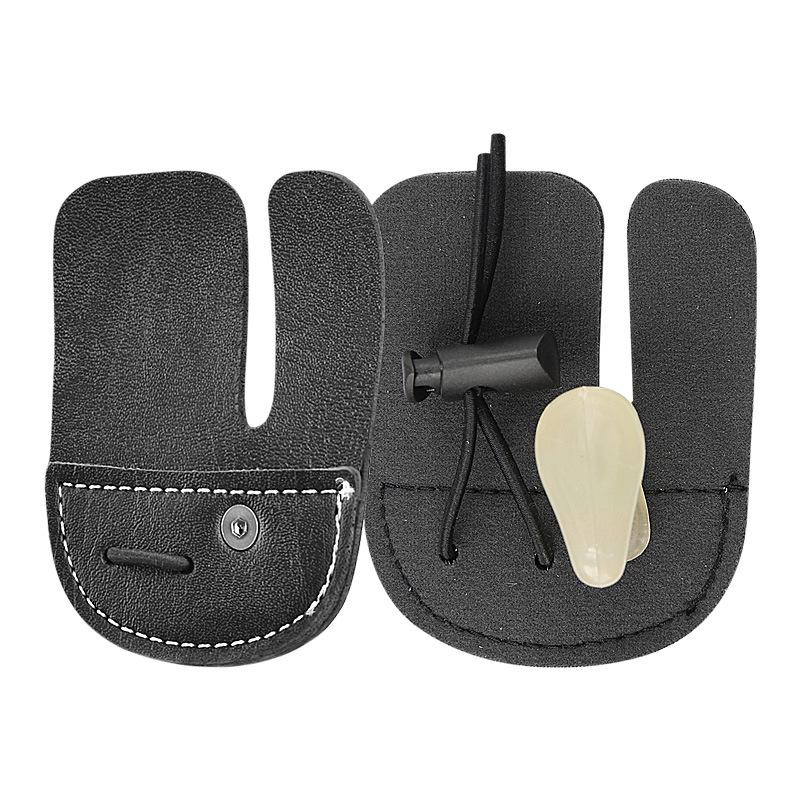 Recurve Bow Three-Finger Archery Guard - Single/Double Layer Protective Sleeve for Sports Shooting