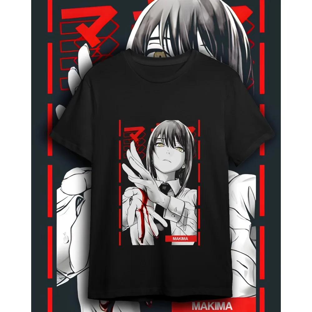 Summer Japanese Anime Chainsaw Man Graphic Print TShirt Men Women Fashion Casual Crew Neck Short Sleeve Plus Size Unisex T Shirt