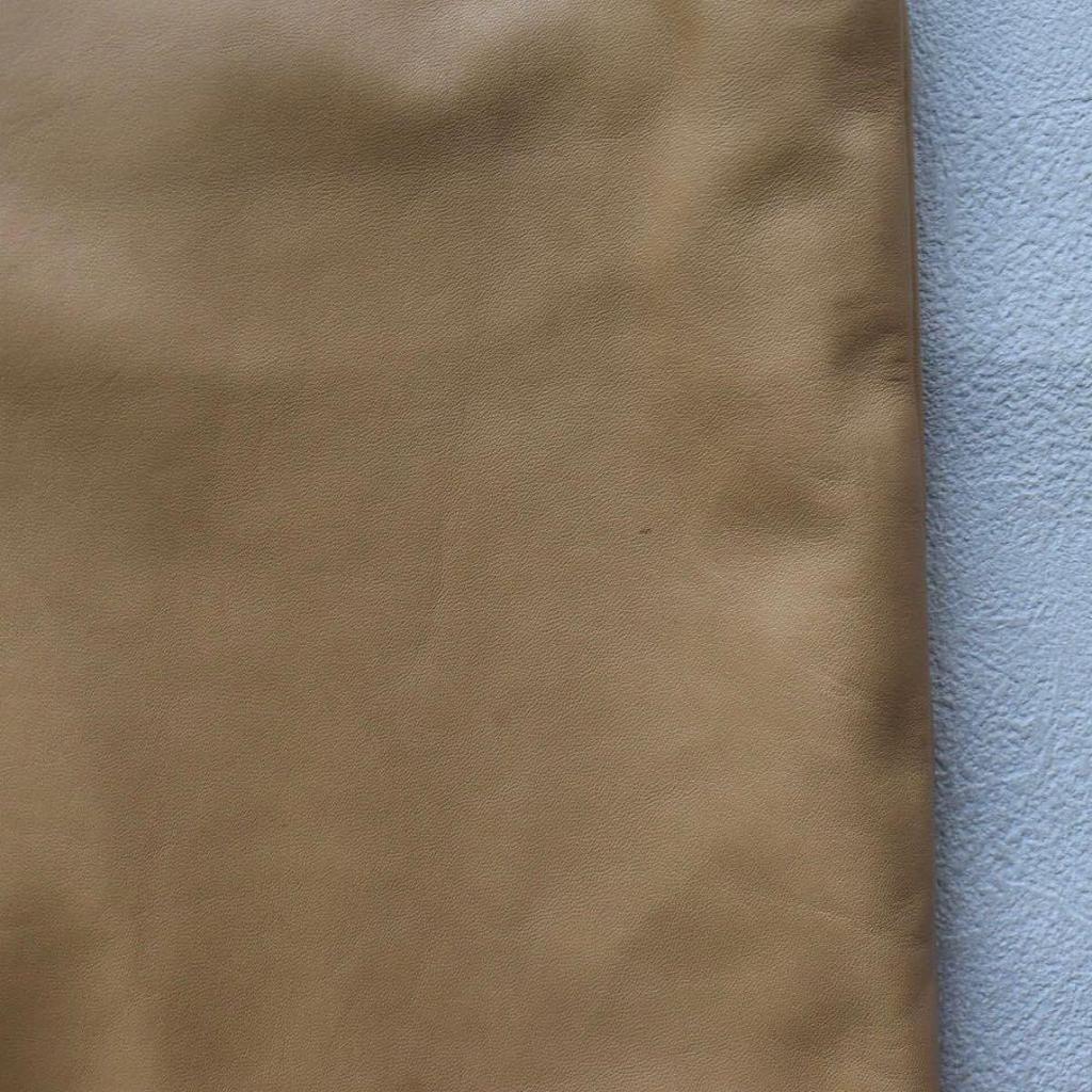 Used 00s PRADA archive Miuccia Period Made in Italy Nappa Leather Leather Pants 46 Camel Genuine Leather Ribbon Belt