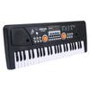 Btuty USB Electronic Organ Electric Piano 49 Keys Digital Music Keyboard with Microphone 16 Tones 8 Rhythms 6 Demo Songs 5 Percussion Built-in Stereo