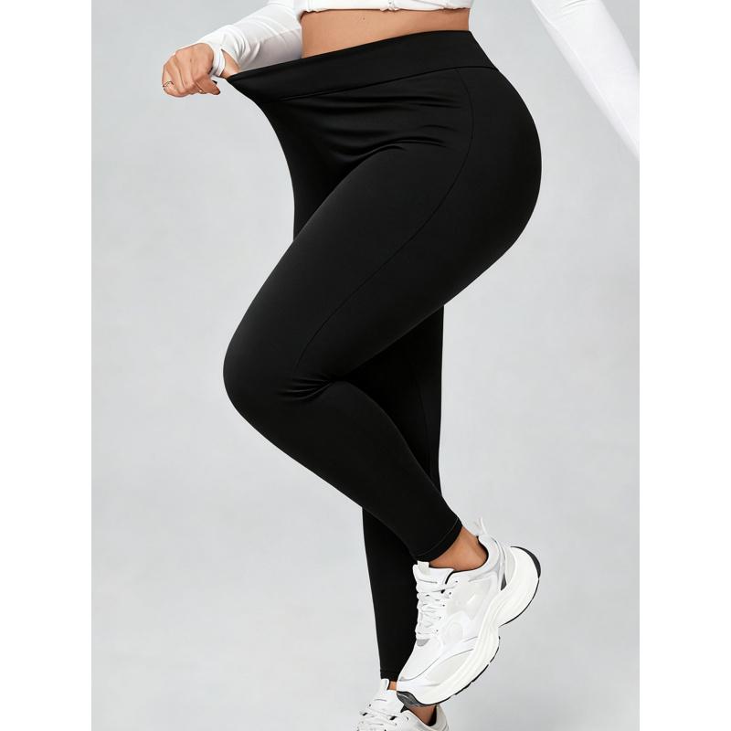 Damen Übergröße Slim Fit Leggings Freizeithose Hüftbetonende Hose Skinny Hose