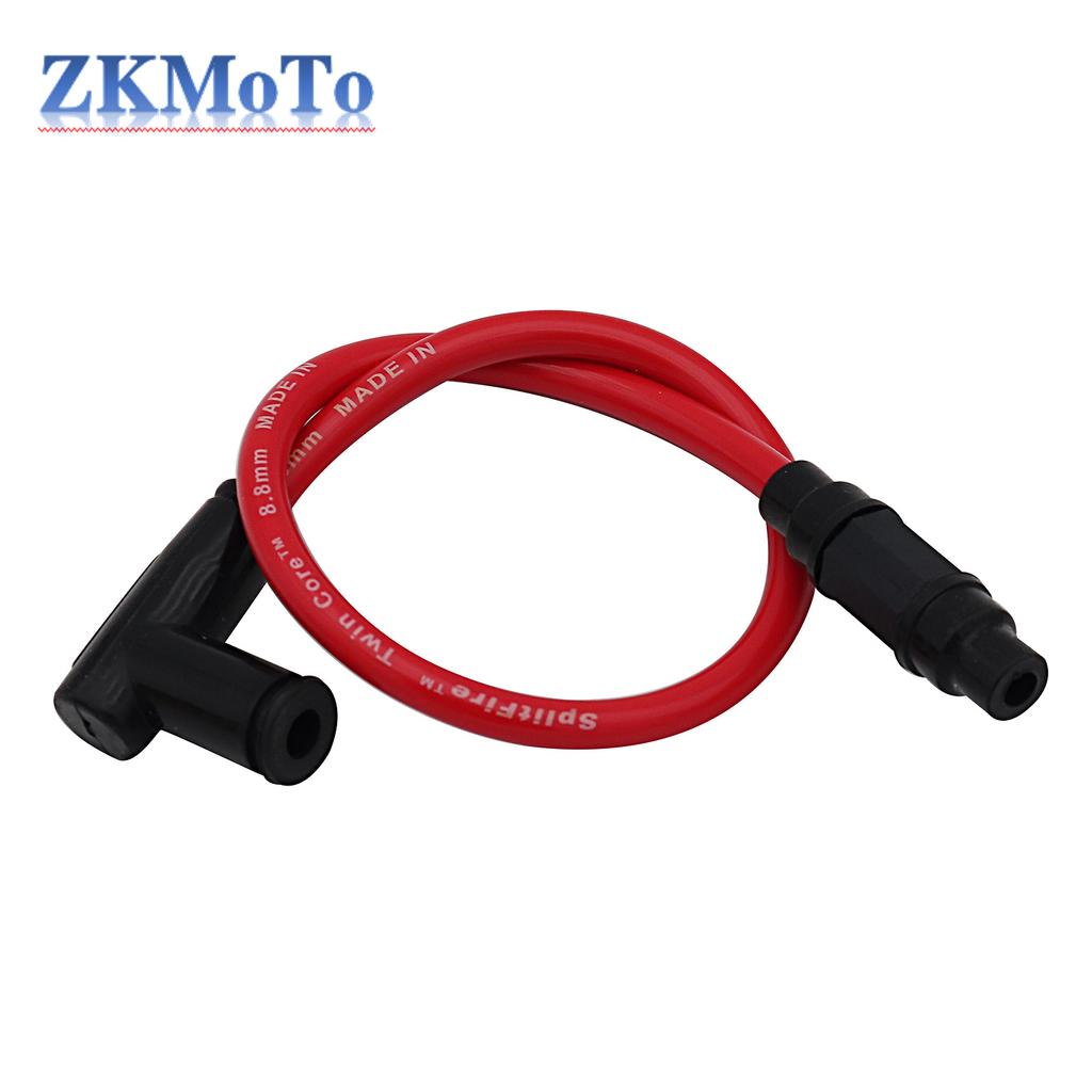 Motorcycle 8.8mm High Quality Silicone Rubber Lgnition Coil Spark Plug Iridium Power Cable For KTM Kawasaki Suzuki Honda Yamaha