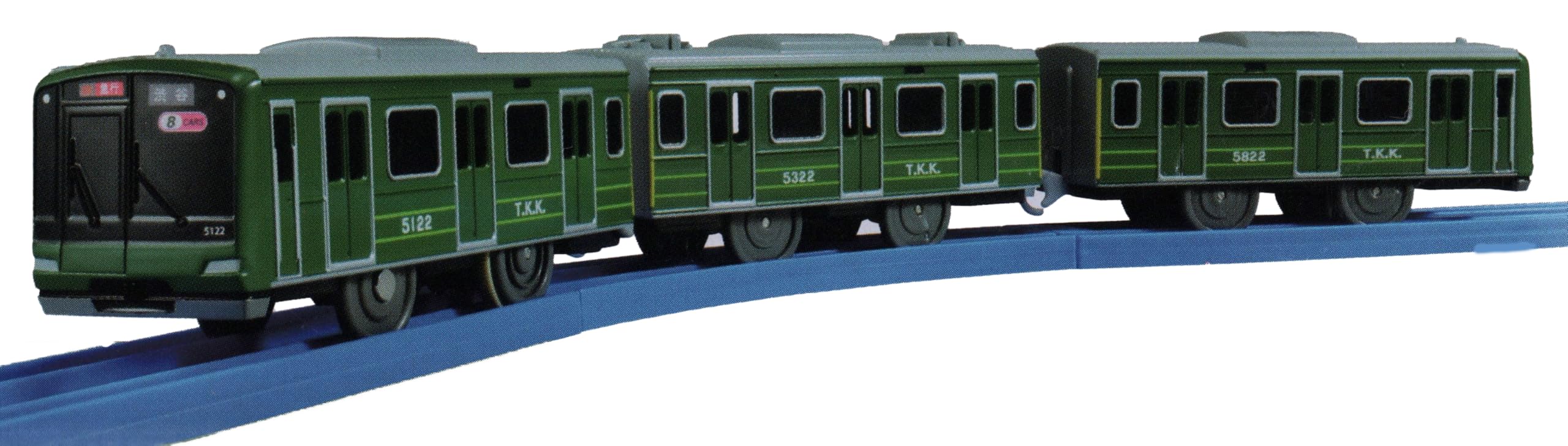 TAKARA TOMY Plarail Tokyu Railway Toyoko Line  Blue Frog  Themed Train зелёный