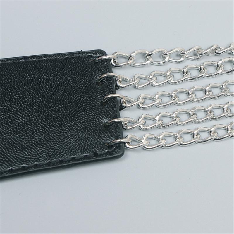 Vintage Fashion Waist Belt Sash for Women Fashionable PU Leather Waist Band Ornament for Parties and Weddings