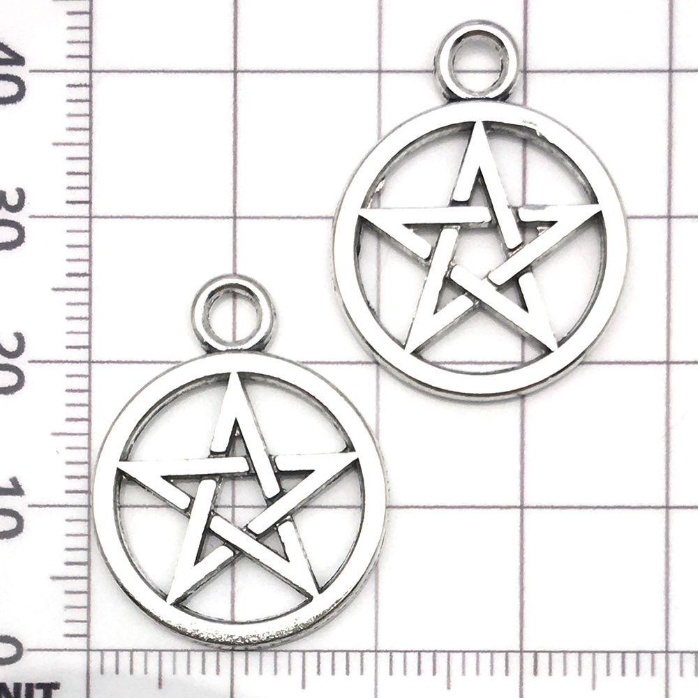 Mixed 15 Silver Alloy Star Pendants & Charms for DIY Bracelets & Necklaces