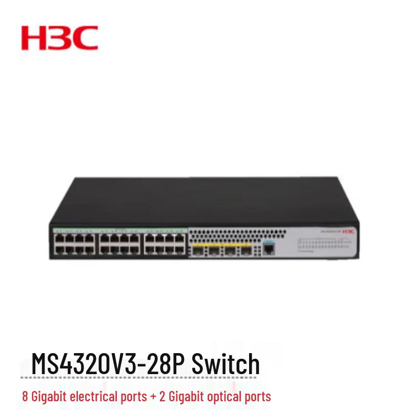 

H3C MS4320V3-28P L2 Managed Security Ethernet Switch