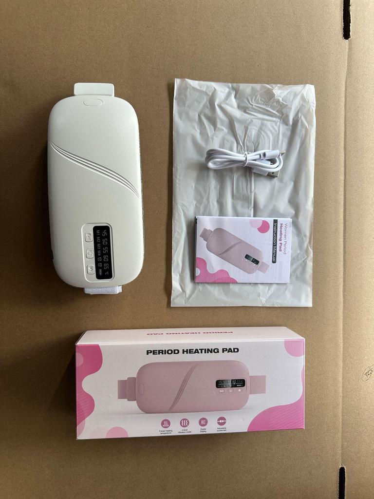 USB Rechargeable Menstrual Heat Belt: 5-Speed Heating & Vibration Massage Waist Wrap