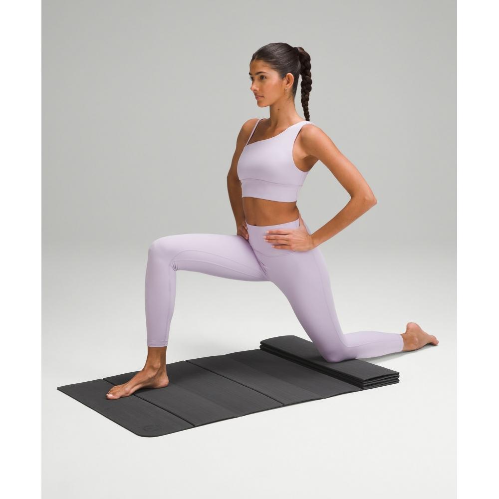 Lululemon The Foldable Mat 6.5mm Traverse Grey Black