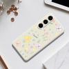 For Samsung Galaxy S24 FE Case Small Flowers Pattern Printing Straight Edge TPU Phone Back Cover