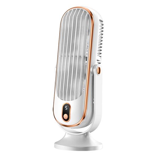 Bærbar skrivebordsvifte 5 hastigheter Sterk luftstrøm Lavt støynivå Oppladbar personlig bordvifte Mini klimaanleggvifte