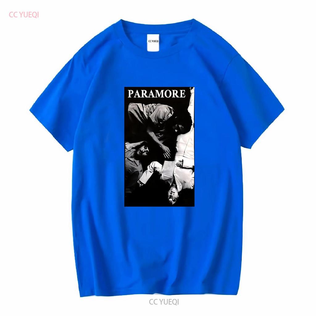T-shirt Ritratto Band Paramore Taglia L XL Manica Lunga o Corta Lavaggio Vintage Unisex Grafica Versatile Morbida