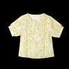 Women's Cotton Printed Puff Sleeve Short Sleeve Blouse