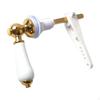 Ceramic And Metal Toilet Flush Handle for Household Cistern Tanks