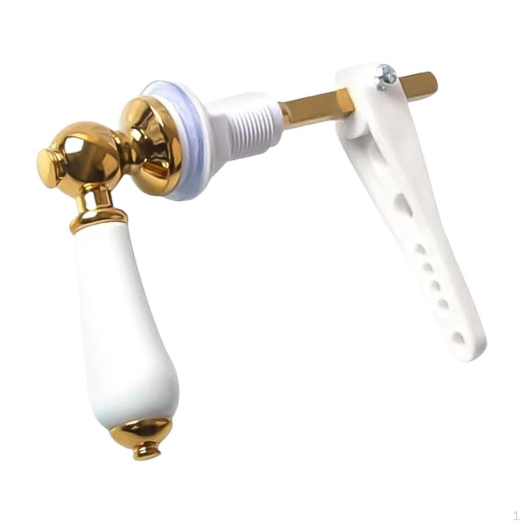 Ceramic And Metal Toilet Flush Handle for Household Cistern Tanks