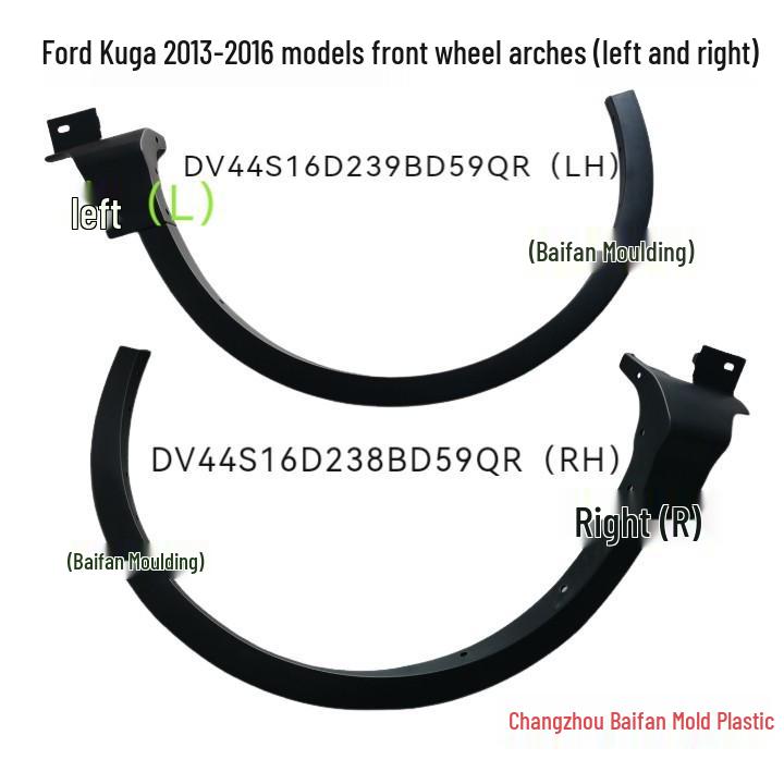 

Накладки на передние колесные арки для Ford Kuga 2013-2016, подходят для передних колесных арок, крыльев, как левых, так и правых. 2013 Kuga Front Left Fender