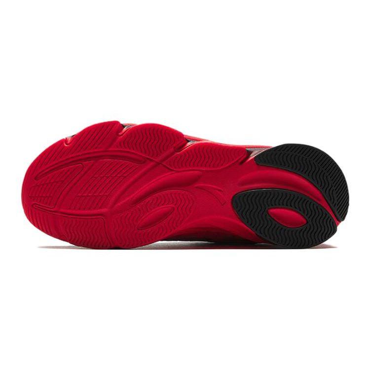 Anta Childrens Red Flame Round Toe Comfortable Non-Slip Low-Top Running Shoes Kids Sneaker 312415511H-5