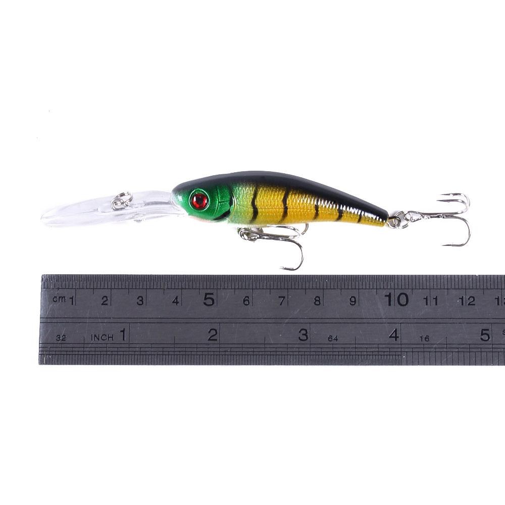 HENGJIA 1PCS 10cm 7.8g Minnow Crankbait Hard Bait Tight Wobble Slow Floating Jerkbait High Quality ABS Fishing Lure