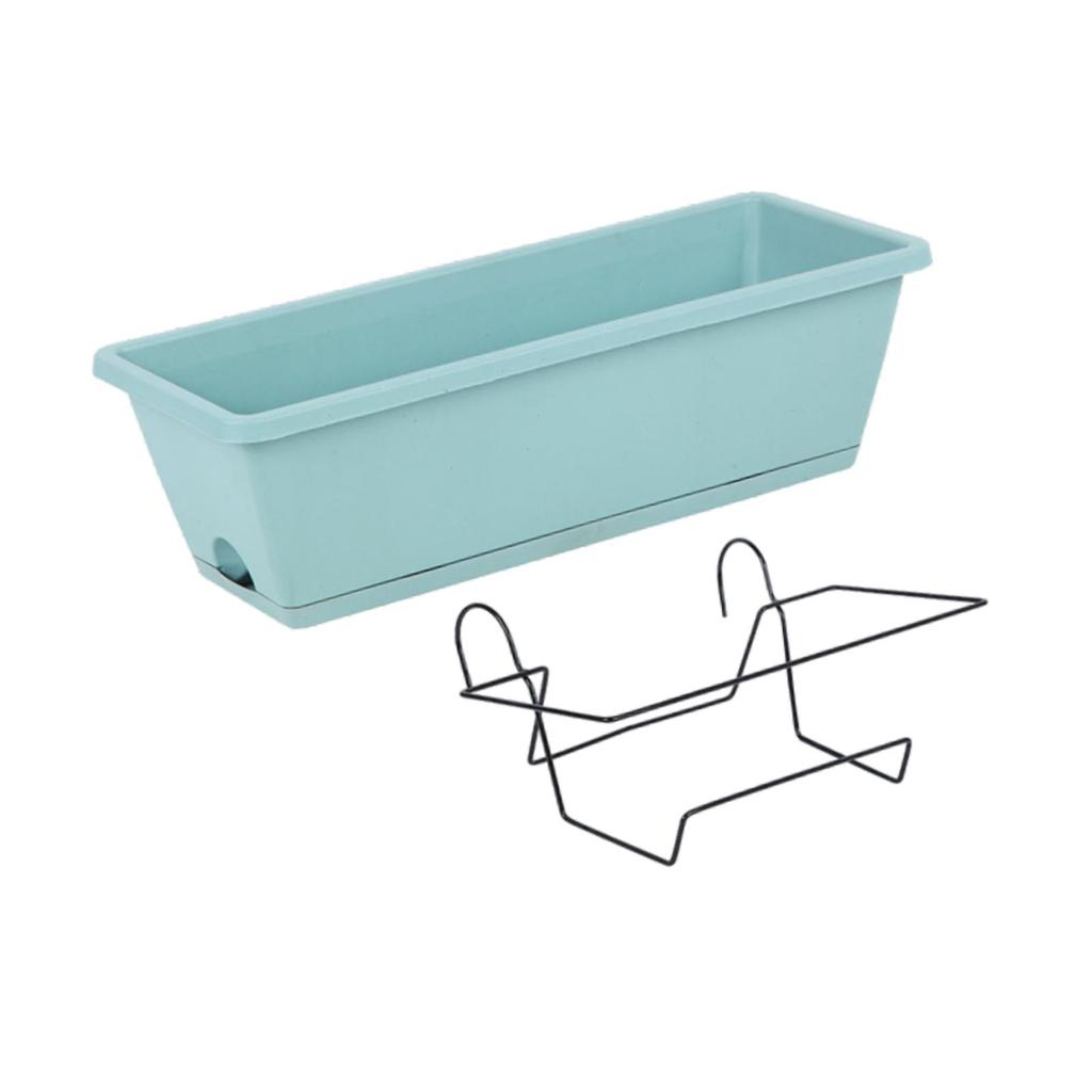 Hanging Flower Pot with Metal Hook Garden Outdoor Garden Plant Pot Balcony Planter for Entrance Railing Deck Vegetable Porch