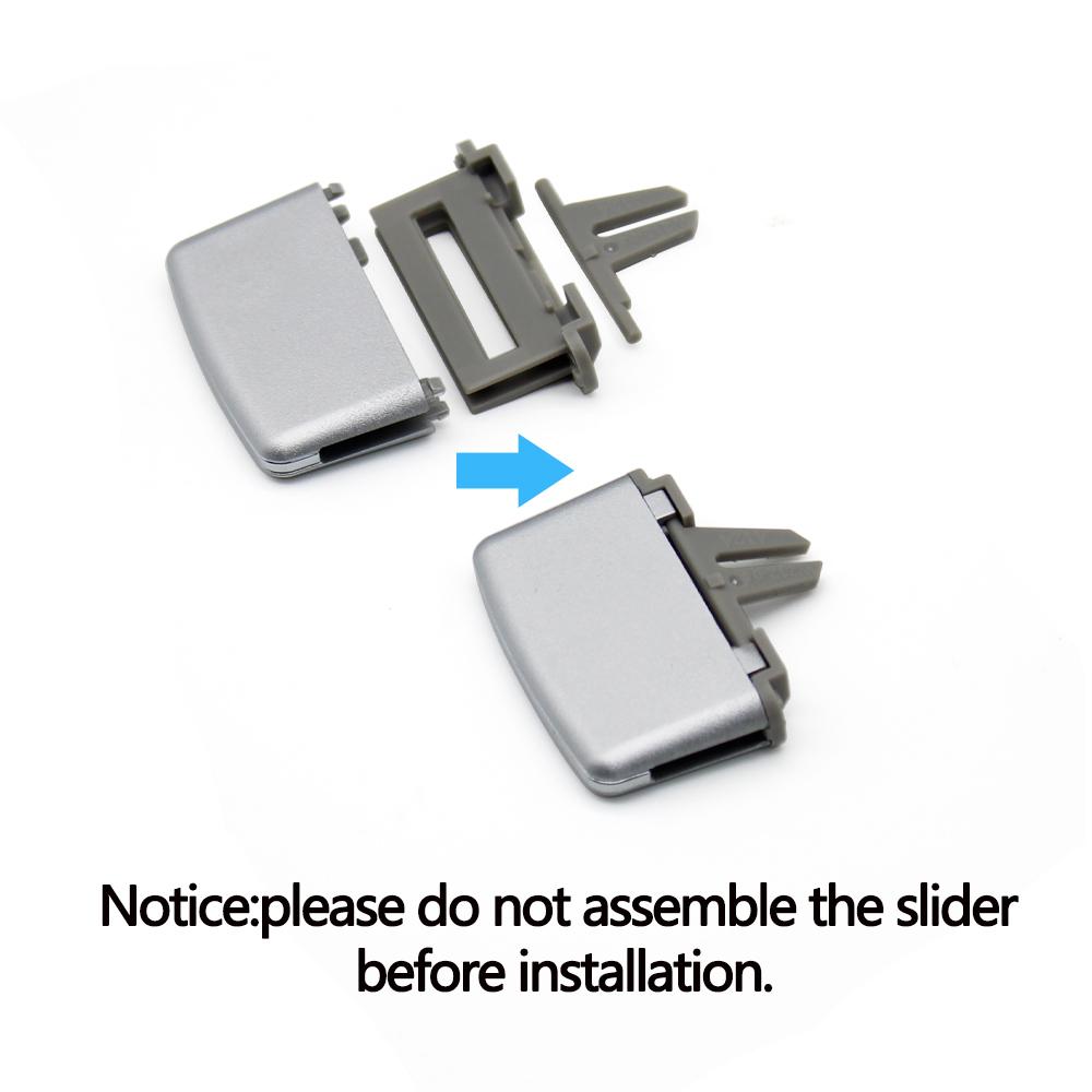 Car Front Air Conditioning AC Vent Air Vent Outlet Tab Clip Paddle For Mercedes BENZ W212 W207 Coupe E260 E350 E550