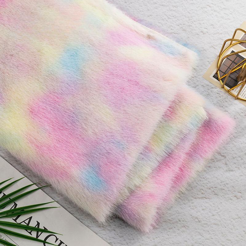 50X160Cm Tkanina Imitacja Futra Norki Nadruk Jelenia Zebry Leoparda Rękodzieło Odzież Torba Lalka DIY Ekologiczna Sztuczna Tkanina Futerkowa