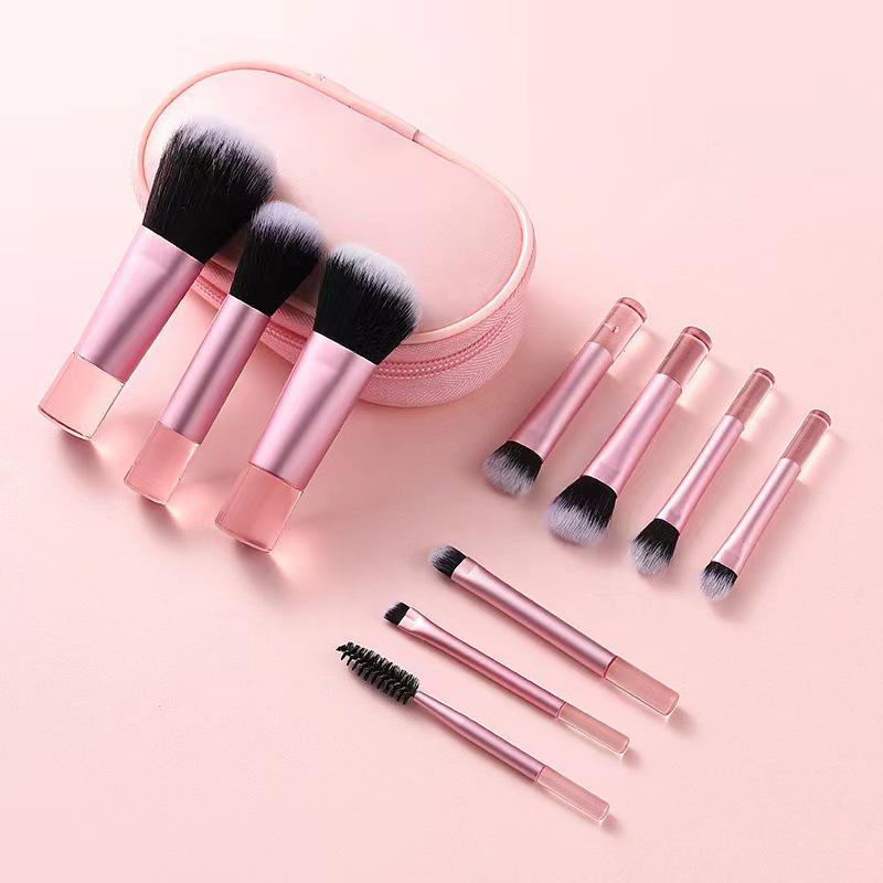 Cross-border 12-Piece Mini Makeup Brush Set: Portable Tools for Beginners