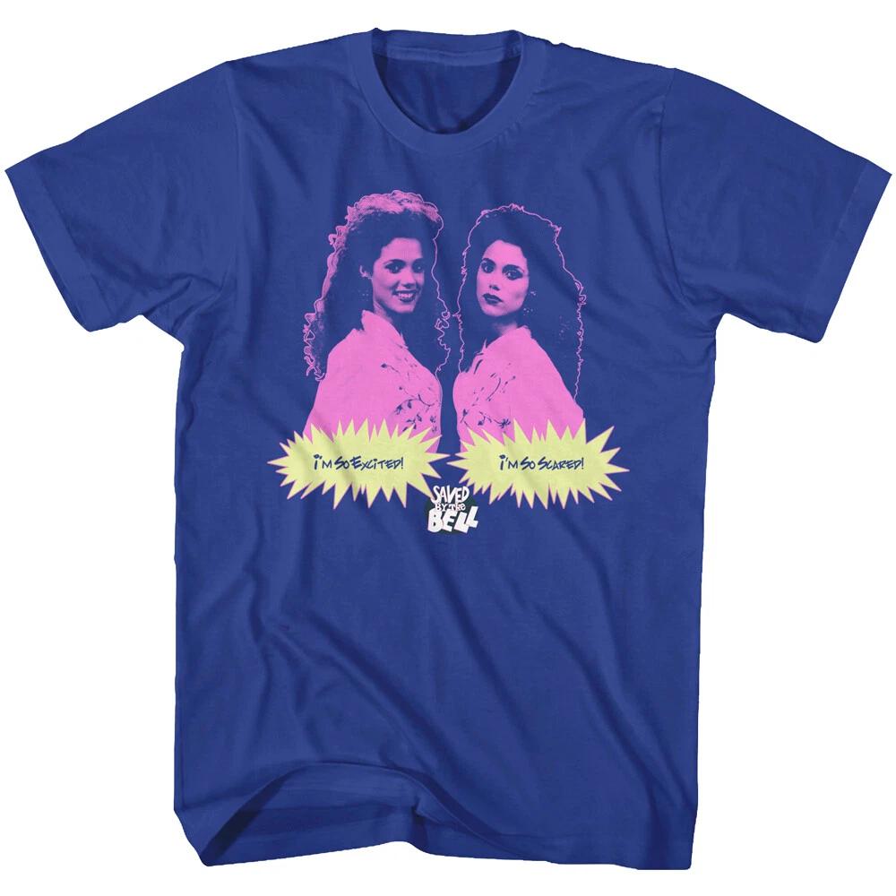 Saved By The Bell Thought s Jessie I m So Excited I m So Scared Men s T Shirt M