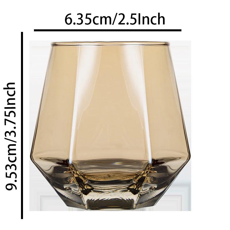 Hexagonal Edge Wine Glasses for Red or White Wine Transparent Cocktail Cup Party Bar Club Champagne Glasses Drinking Tools