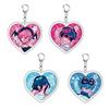 4 Stück/Set Anime Alien Bühne Chibis Beliebte Schlüsselanhänger Tasche Dekoration Luka Ivan Till Mizi Hyuna Charakterförmiger Acryl-Anhänger