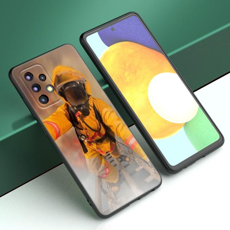 Firefighter Heroes Fireman Case For Samsung A13 A22 A24 A32 A23 A25 A34 A35 A52S A53 A54 A55 A73 A12 A14 A15 A31 A33 A50 A51 A72