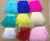 Ostrich Feather Fringe - Various Colors, 10-15cm, 1 Meter for Clothing Accessories