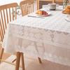 Antique Lace Hollow Tablecloth European Wedding Party Tablecloth Elegant Table Linen  Restaurant