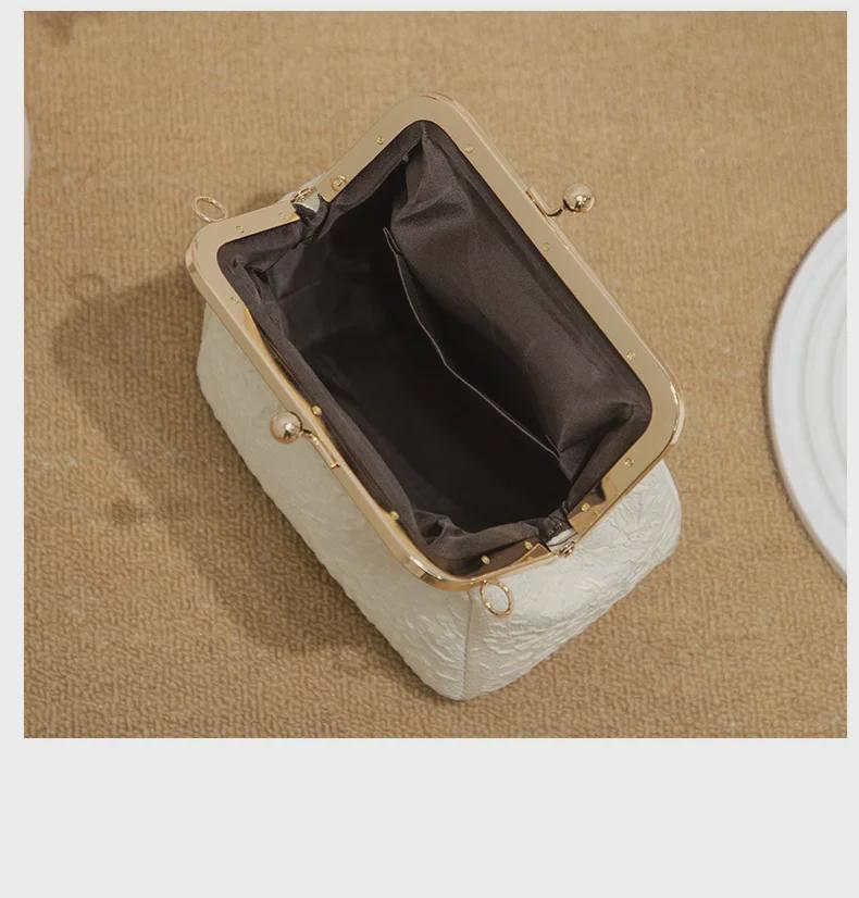 2024 Summer Pearl Beaded Shell Handbag - New Chinese-Style Crossbody Bag for Women