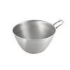 Bol en acier inoxydable Yoshikawa avec diamètre extérieur x profondeur Fabriqué en AN0205 Poignée, 500 ml, 12,7 cm 6,5 cm, Tsubame-Sanjo, Japon,