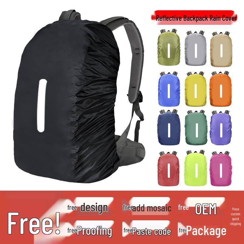 Reflective Waterproof Backpack Rain Cover for Outdoor and School Use