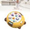 Interactive Whack Toy for Kids 360 Degree Rotating Cute Emoticon Music Light Hammering Pounding Toy