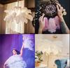 10Pcs Green Ostrich Feathers for Crafts 15-35cm Handicraft Accessories DIY Plume Starry Wedding Mask Handmade Centerpieces Decor