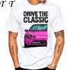 90's Men Short Sleeve Drive The Classic Del Sol CRX Early Model T-Shirt Boy Hip Hop White Casual Tees Retro Mans Sport Race Tops