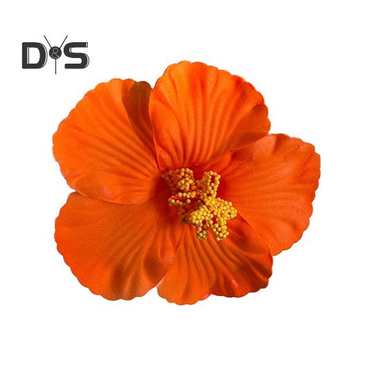 Women Hair Clip Vibrant Color Imitation Flower Decor Beach Vacation Hair Pin Party Wear Hair Accessory