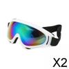 2x Winter Ski Goggles Sunglasses Anti-Fog Sports