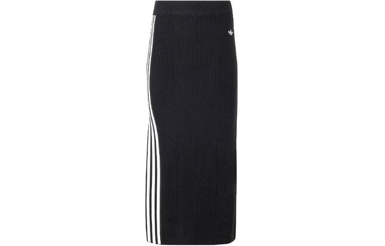 Adidas Originals Premium Knit Skirt Knit Long Skirt Women s Black JI7054 M