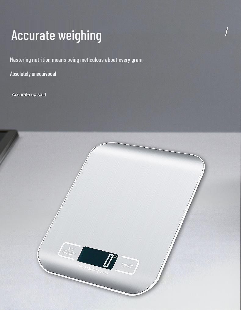 Compact Precision Electronic Kitchen Scale