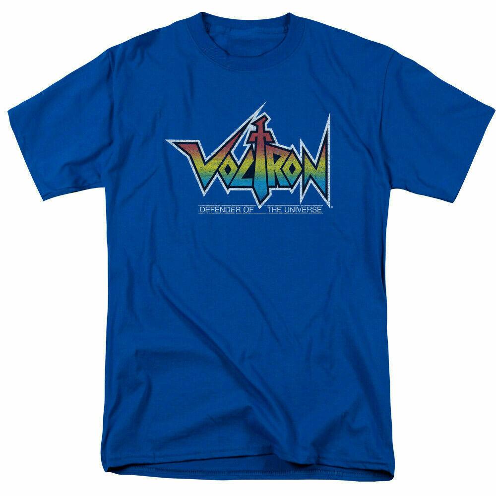 Voltron Logo T Shirt Mens Licensed Cartoon Merchandise Royal Blue