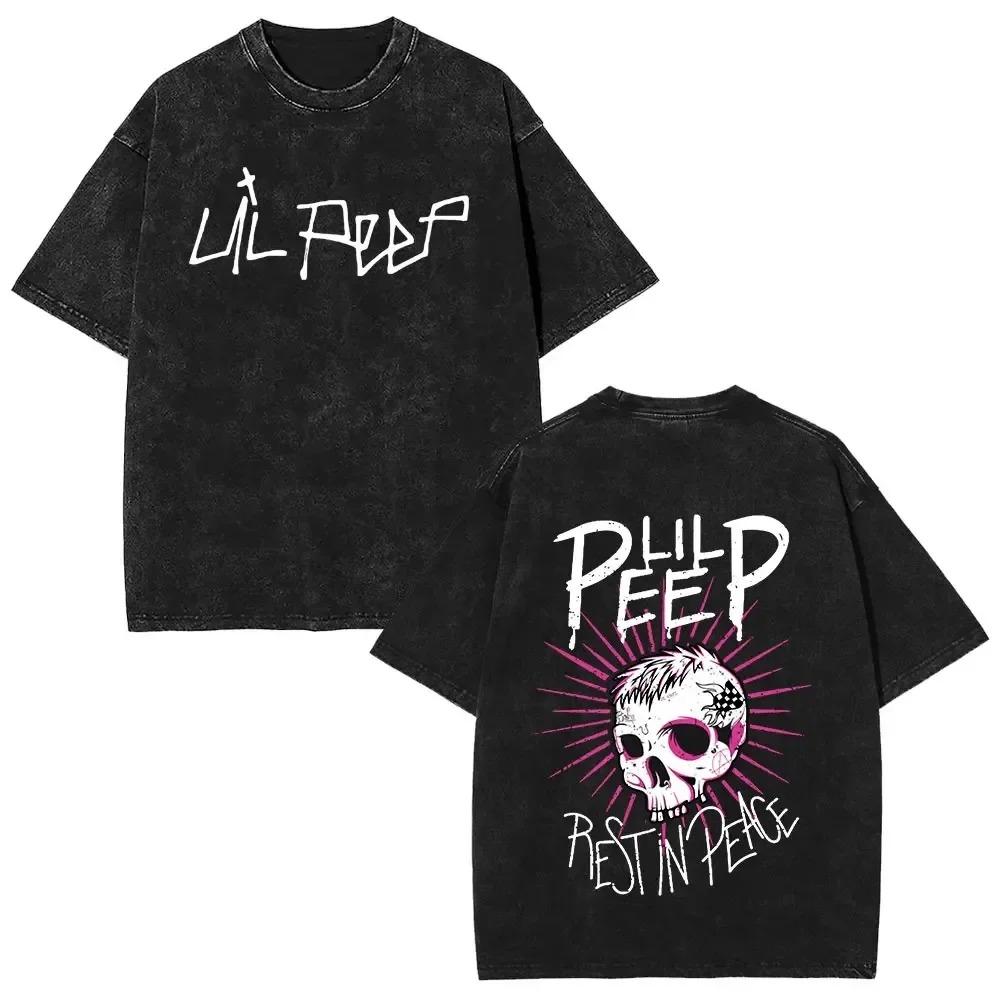 

2026 Весна літо Мода Вінтаж Репер Lil Peep Crybaby Альбом Графічна футболка Чоловіки Жінки Хіп-хоп Мода Поп-музика Вуличний одяг XXL