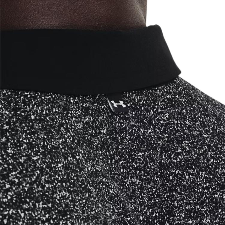 Under Armour Iso-Chill Printed Golf Polo Shirt Men Tops Black 1370090-002