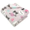 Rivere Kuromi Flannel Sanrio Blanket, Single, Blanket, Warm, Washable, Cute, Kuromi-chan