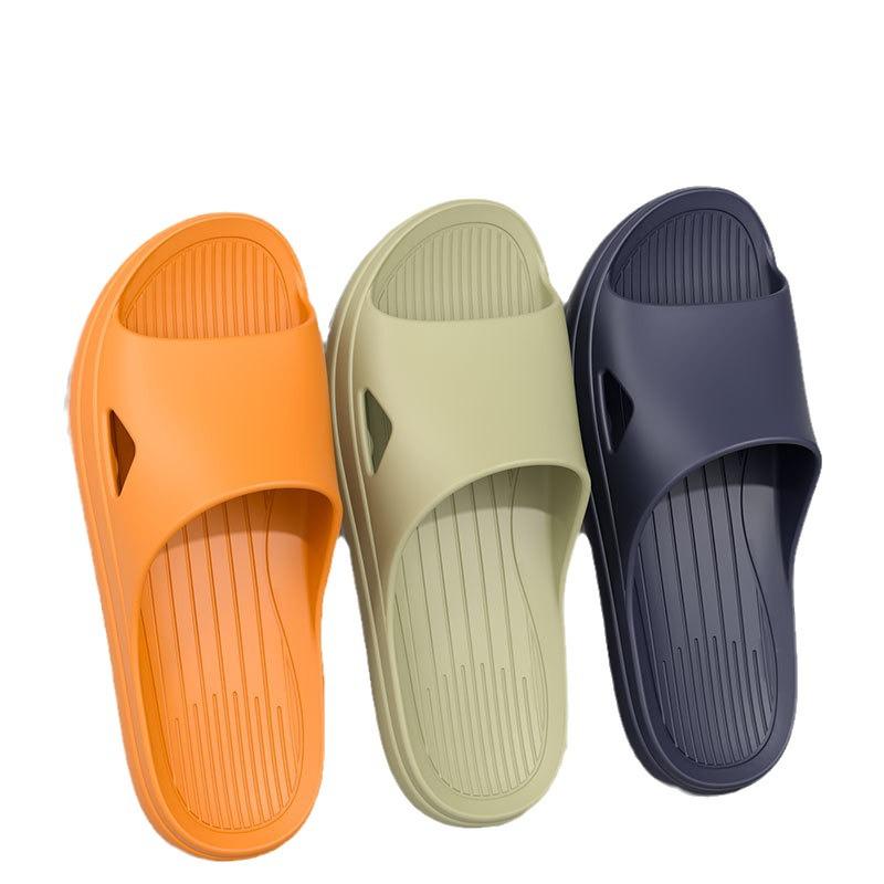 Unisex Summer Bathroom Slippers: Lightweight, Thick-Soled, Indoor Cool Shoes for Couples